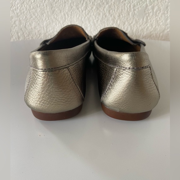 Womens Fredrica G3122 Silver Pebbled Leather Slip On Loafer - Picture 5 of 7